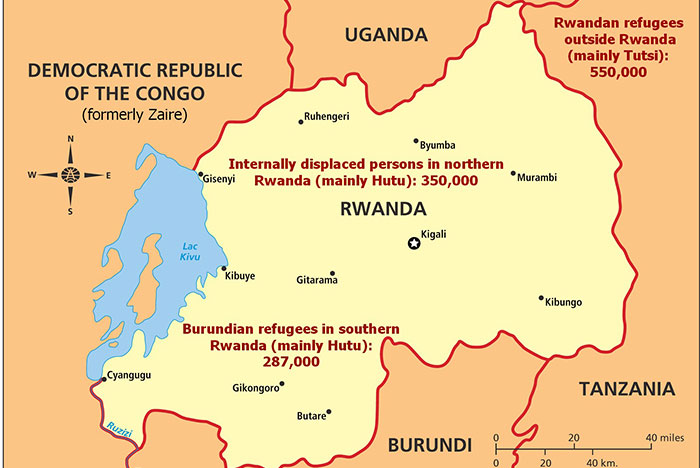 Rwanda Refugee Map